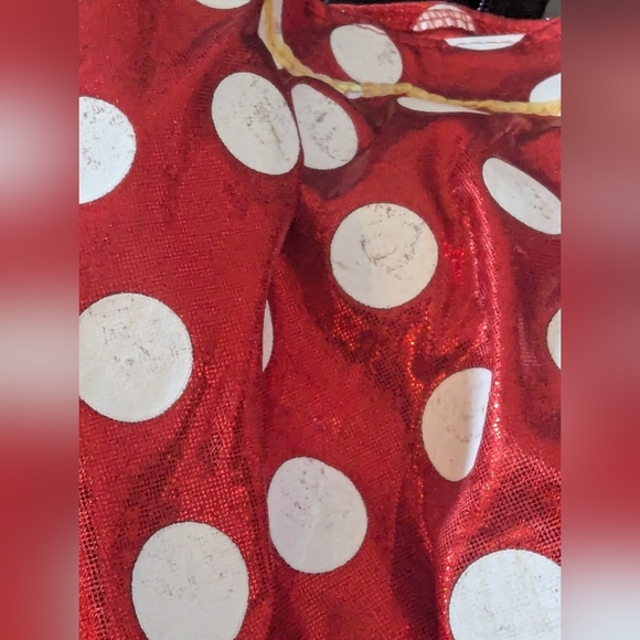 Disney Red Polka Dot Minnie Mouse Costume Dress Girls Medium Size 8/10 - Picture 16 of 17